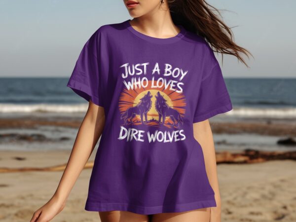 0a5aff73-85ad-400c-b2bb-342d6fa8fcda Just A Boy Who Loves Dire Wolves T-Shirt, Funny Dire Wolves Shirt, Unique Gift For Dog Lovers, Trendy Casual Tee, Novelty Graphic Top