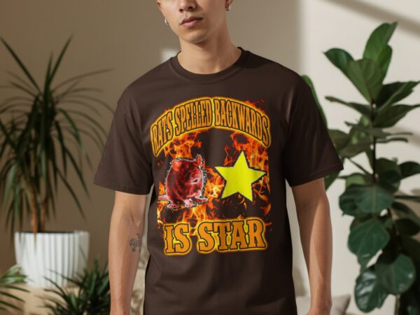 299332fe-a19e-40bc-8696-b8fda9468d5f Rats Spelled Backwards Is Star Funny T-Shirt, Quirky Wordplay Tee, Humorous Graphic Shirt, Rat Lover Gift