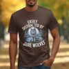 30dde6e2-f52b-4453-901e-c613b1527a7a Easily Distracted By Dire Wolves T-Shirt, Moonlit Forest Wolf Graphic Tee, Perfect Gift for Wolf Lovers, Unique Wildlife Shirt