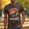 37f79098-43fd-4150-8c98-939de7cf1c32 Wolf Howling Sunset Retro T-Shirt, Vintage Dire Wolf Graphic Tee, Nature Lover Shirt, Cool Gift Idea, Unique Animal Art, Unisex