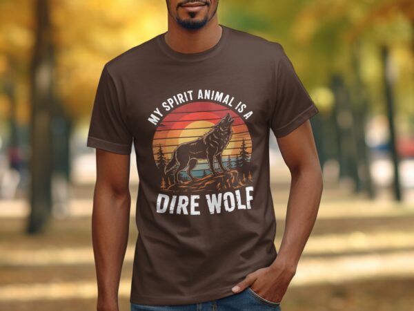 37f79098-43fd-4150-8c98-939de7cf1c32 Wolf Howling Sunset Retro T-Shirt, Vintage Dire Wolf Graphic Tee, Nature Lover Shirt, Cool Gift Idea, Unique Animal Art, Unisex