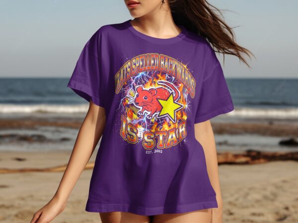 3f00dfee-b3dc-42cc-857a-e30c742ca1d5 Rats Spelled Backwards Is Star T-Shirt, Funny Wordplay Graphic Tee, Y2K Grunge Aesthetic Retro Rat Pun Shirt