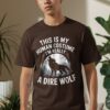437ca134-faf0-4c0d-a7e2-cde8645b3a39 This Is My Human Costume Im Really A Dire Wolf Funny Halloween TShirt Wolf Lover Gift Cool Graphic Tee Unique Shirt Present