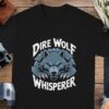 5b27df02-55f0-4023-8667-4fbe6318027f Dire Wolf Whisperer T-Shirt, Animal Lover Tee, Wolf Face Graphic, Cool Gift, Casual Wear, Unique Design, Soft Comfortable Shirt, Men's