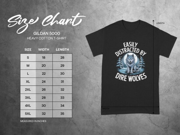 5cb6d305-d47b-4062-bc42-e44223132305 Easily Distracted By Dire Wolves T-Shirt, Moonlit Forest Wolf Graphic Tee, Perfect Gift for Wolf Lovers, Unique Wildlife Shirt