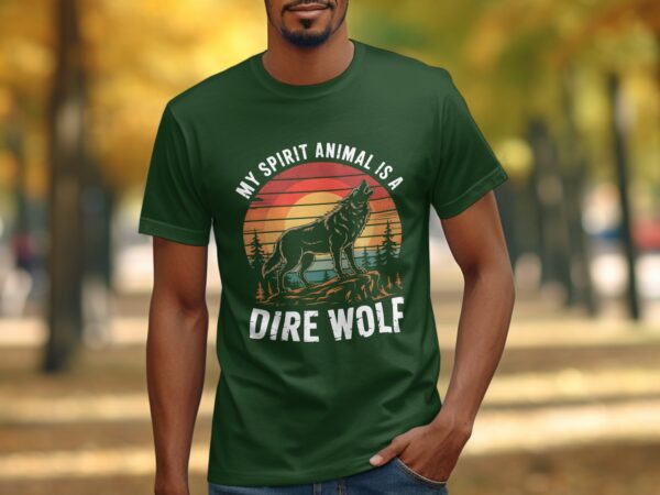 7d606bea-8009-42c2-8c13-ad869ee0af5d Wolf Howling Sunset Retro T-Shirt, Vintage Dire Wolf Graphic Tee, Nature Lover Shirt, Cool Gift Idea, Unique Animal Art, Unisex