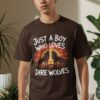 8129d1f3-62ec-4a0a-bd53-37ddc8661499 Just A Boy Who Loves Dire Wolves T-Shirt, Funny Dire Wolves Shirt, Unique Gift For Dog Lovers, Trendy Casual Tee, Novelty Graphic Top