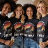 83df873c-24c7-4b14-be97-6af0306dc0c5 Wolf Howling Sunset Retro T-Shirt, Vintage Dire Wolf Graphic Tee, Nature Lover Shirt, Cool Gift Idea, Unique Animal Art, Unisex