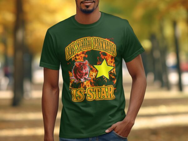 8aa7d919-fd74-43a5-a7ec-95228ca13745 Rats Spelled Backwards Is Star Funny T-Shirt, Quirky Wordplay Tee, Humorous Graphic Shirt, Rat Lover Gift