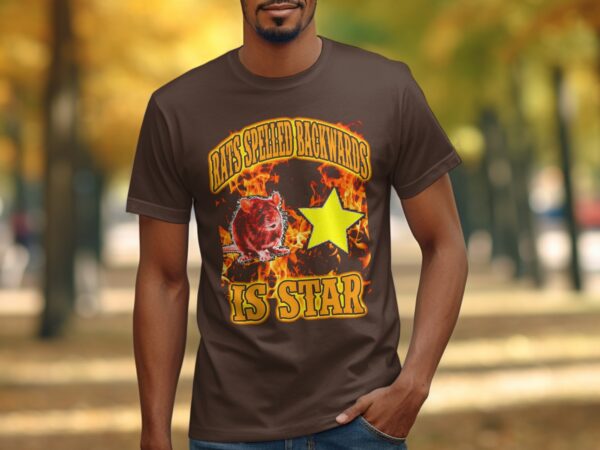 a3756718-11ae-4517-96d4-07f89ece451d Rats Spelled Backwards Is Star Funny T-Shirt, Quirky Wordplay Tee, Humorous Graphic Shirt, Rat Lover Gift