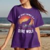 a6cd33bc-b8e6-4df5-84cf-a56acfc1dea2 Wolf Howling Sunset Retro T-Shirt, Vintage Dire Wolf Graphic Tee, Nature Lover Shirt, Cool Gift Idea, Unique Animal Art, Unisex