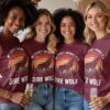 c67d71a7-f093-4524-b190-a7d138c67f04 Wolf Howling Sunset Retro T-Shirt, Vintage Dire Wolf Graphic Tee, Nature Lover Shirt, Cool Gift Idea, Unique Animal Art, Unisex