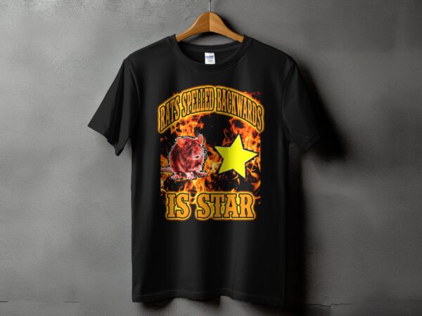 db98977c-3f46-4ad5-b29b-b457327adb5b Rats Spelled Backwards Is Star Funny T-Shirt, Quirky Wordplay Tee, Humorous Graphic Shirt, Rat Lover Gift