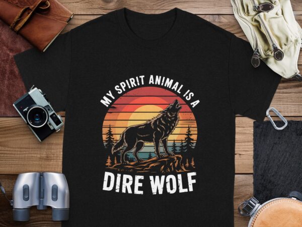 e8d7314a-28a2-487c-9281-d0627f4b0528 Wolf Howling Sunset Retro T-Shirt, Vintage Dire Wolf Graphic Tee, Nature Lover Shirt, Cool Gift Idea, Unique Animal Art, Unisex