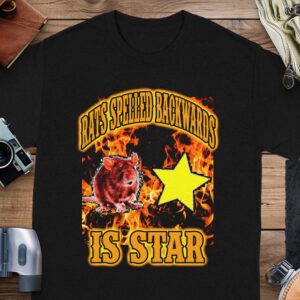 ee8405bd-822c-4452-8408-13da3f0ecc1b Rats Spelled Backwards Is Star Funny T-Shirt, Quirky Wordplay Tee, Humorous Graphic Shirt, Rat Lover Gift