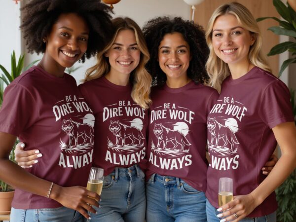 f2f229a9-169b-4516-a27a-606c66a2c22a Wolf Lover T-Shirt, Be A Dire Wolf Always Tee, Wolf Pack Shirt, Vintage Wolf Graphic Tee, Nature Lover Shirt, Wildlife Enthusiast Tee